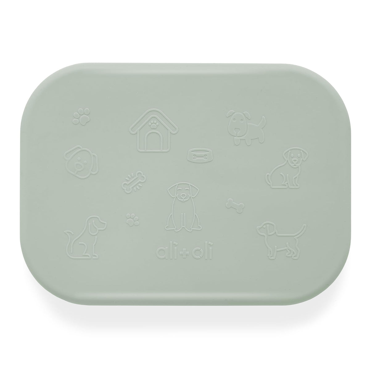 Ali+Oli puppy bento box spill-proof design keeps foods tidy.