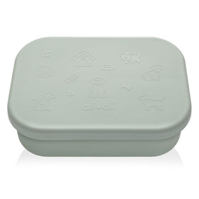 Ali+Oli silicone bento box puppy three compartments for portion control.