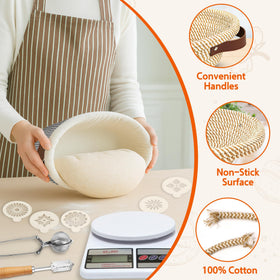 Aliggbent banneton covers keep dough moist and controlled during proofing