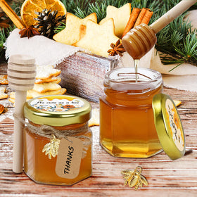 Aliggbent leak-proof lids keep honey fresh during transport