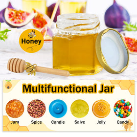 Aliggbent leak-proof mini honey jars securely seal contents.