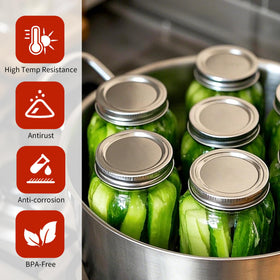 Aliggbent rustproof lids for long-term pantry use