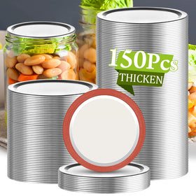Aliggbent wide-mouth 86mm lids ready for batch canning and storage
