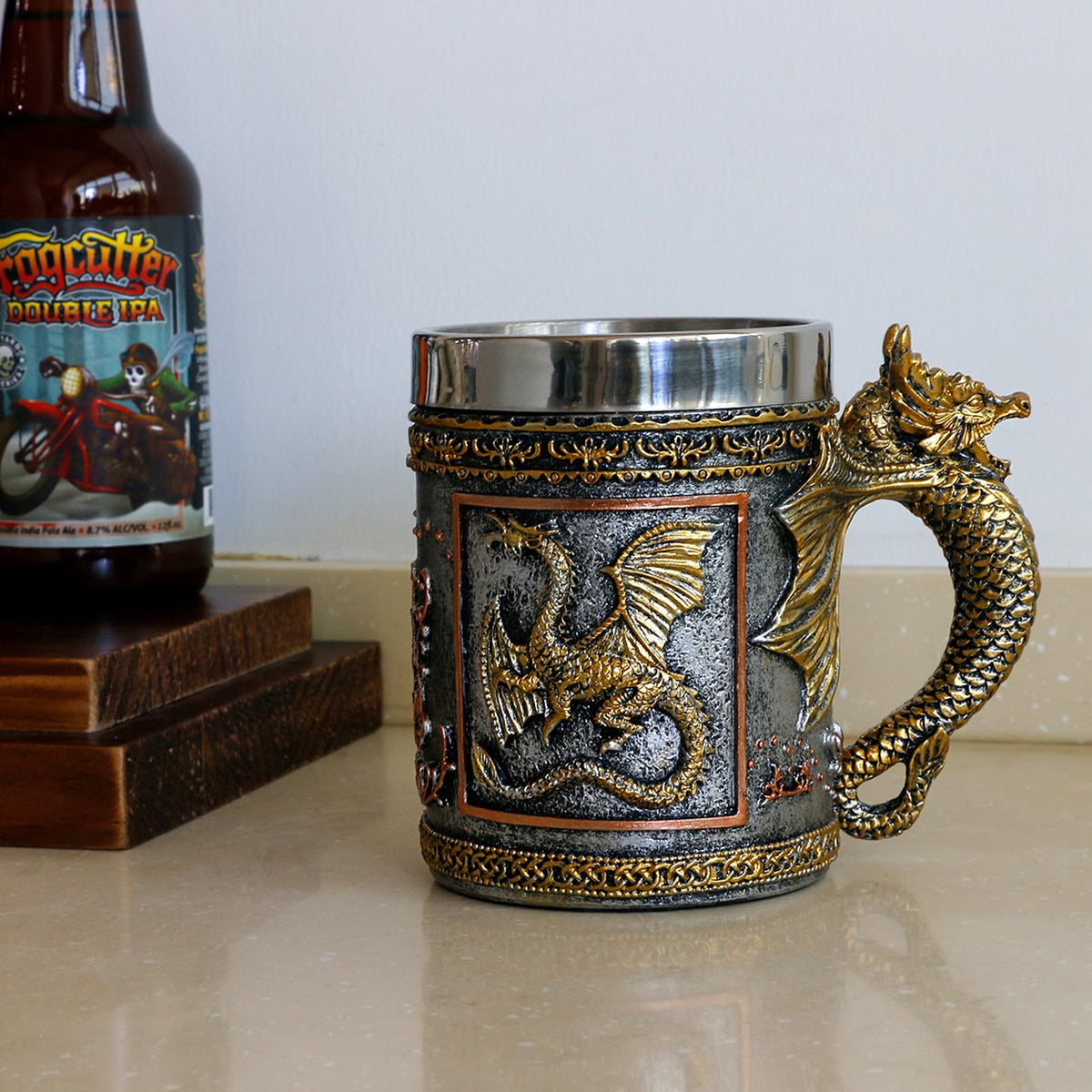 alikiki dragon mug featuring 15.8 oz capacity for beverages of choice.