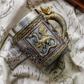 alikiki dragon mug with comfortable lip for easy sipping.
