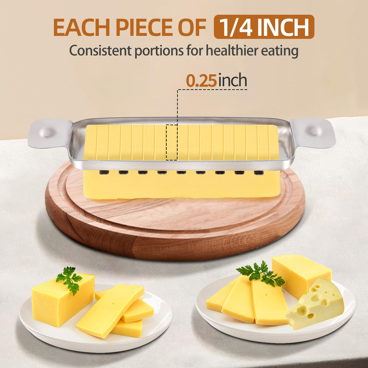ALIKITCN dishwasher-safe slicer ready for quick cleanup after use
