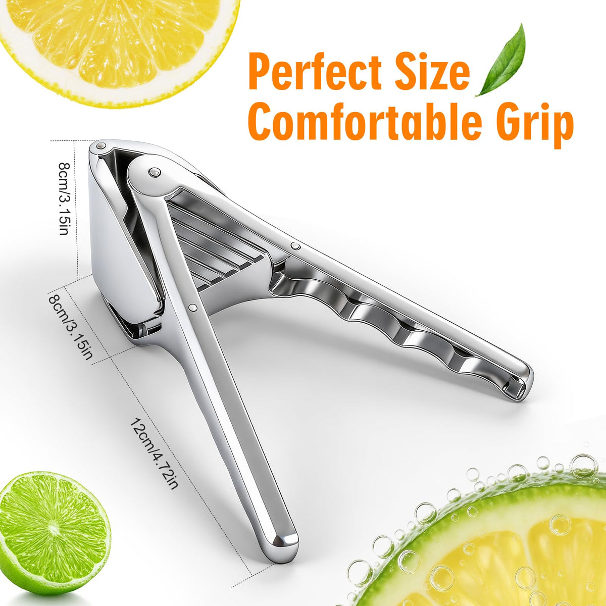 ALIKITCN Lemon Squeezer stainless-steel body resists rust for daily use