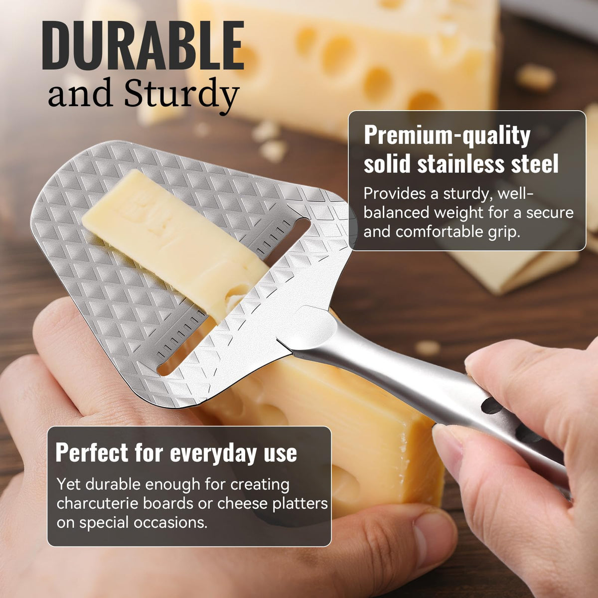 ALIKITCN cheese slicer is dishwasher safe for easy cleanup