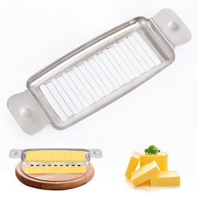 ALIKITCN stainless steel butter slicer with 18 wires for clean 1/4-inch slices