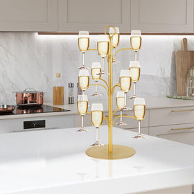 ALIMOTA Cocktail Tree Stand 12-holders keeping glassware organized