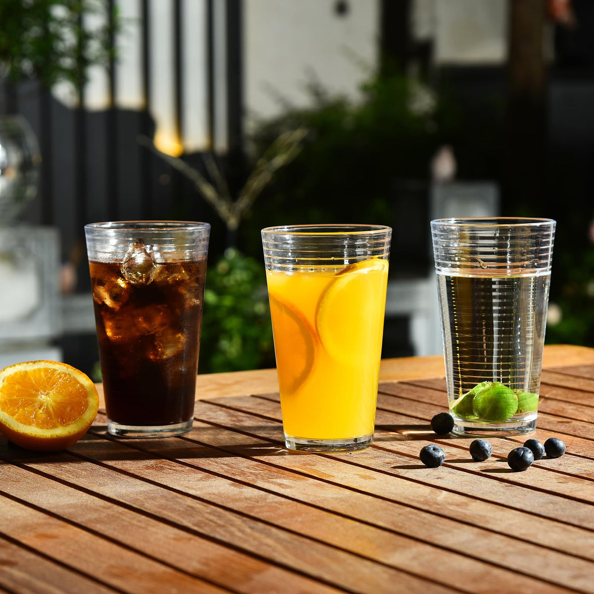 ALINK ribbed glassware is dishwasher safe and easy to clean