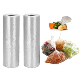 Alitamei 12x20 produce bag with perforated roll for easy, fresh produce storage.