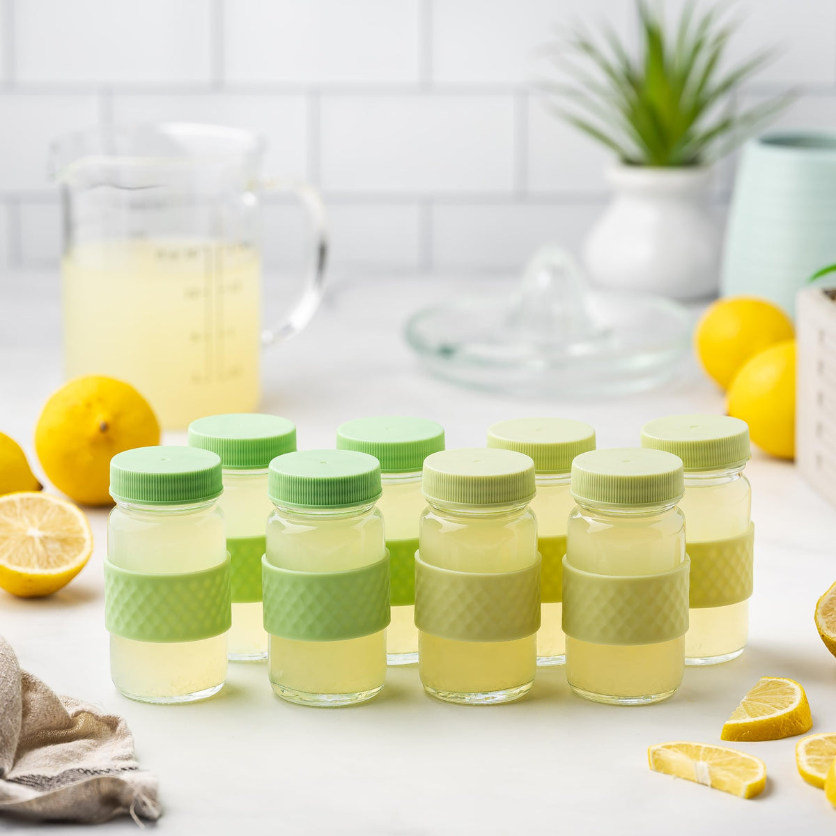 All About Juicing beverage storage glass bottle for home or travel