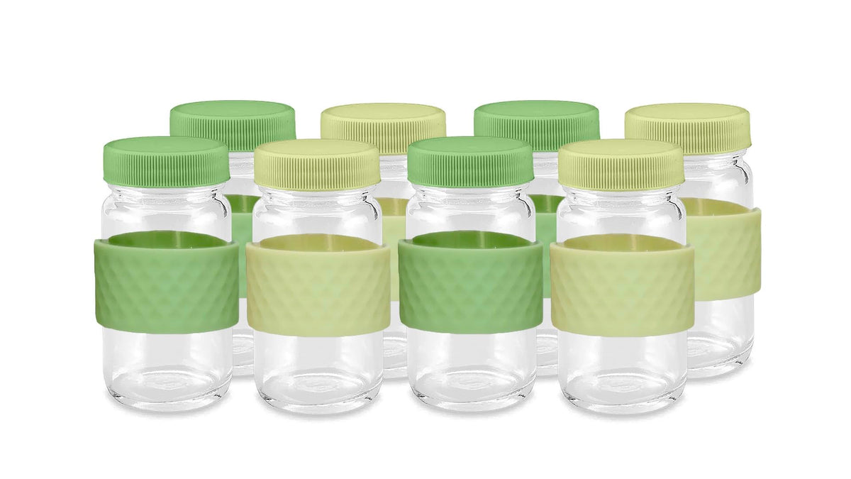 All About Juicing glass shot bottle with clear cap for on-the-go freshness