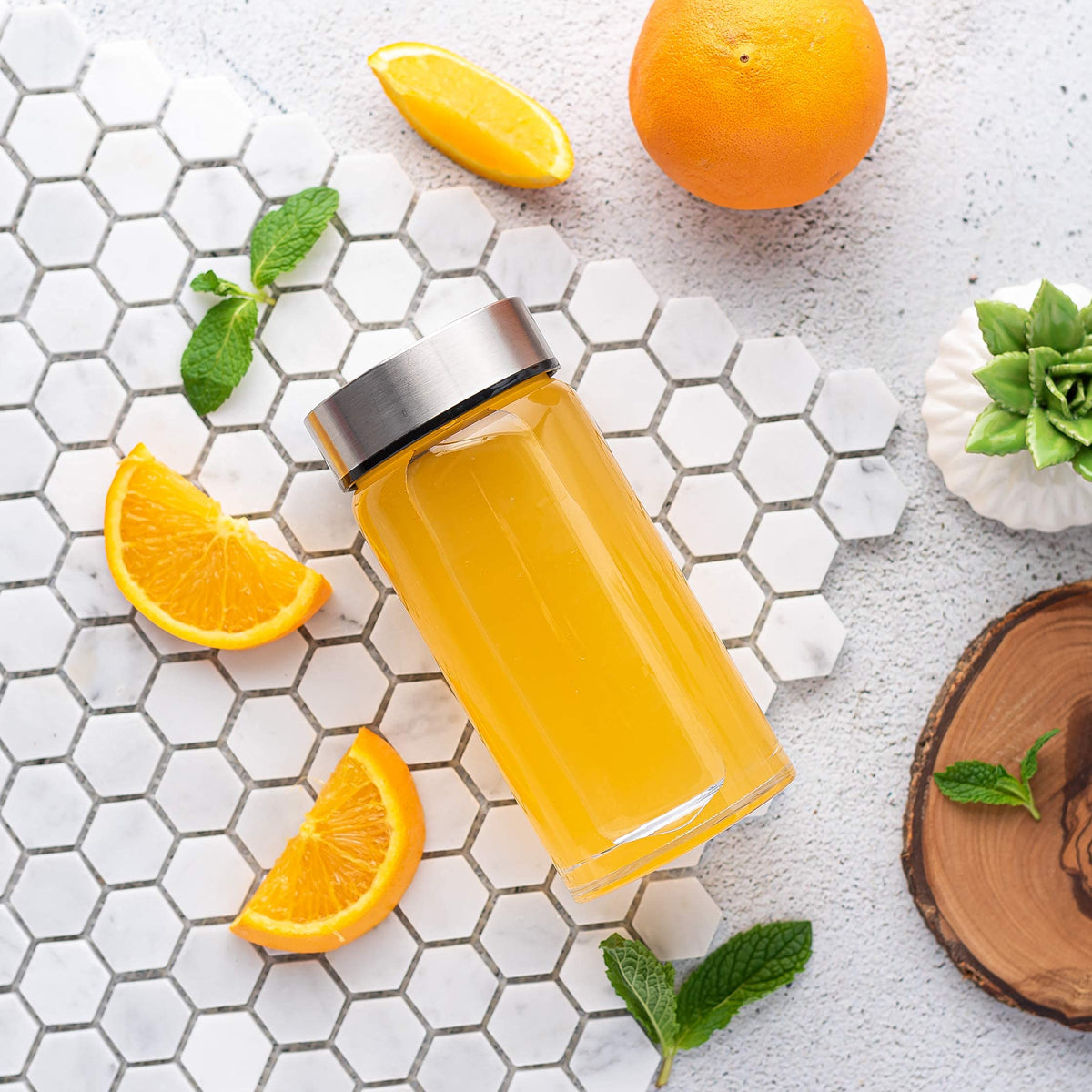 All About Juicing silicone sleeve option provides grip and insulation