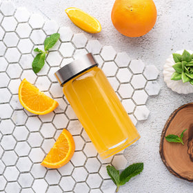 All About Juicing silicone sleeve option provides grip and insulation