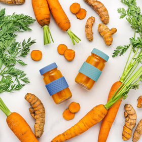All About Juicing versatile 2 oz jars for shots, syrups, and spices.