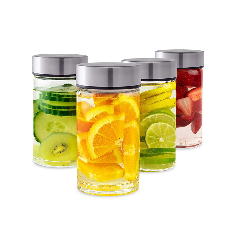 All About Juicing wide-mouth 10oz glass bottle ready for smoothies and juices