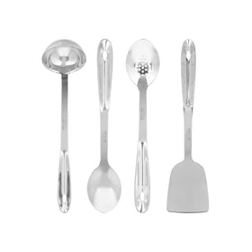 All-Clad slotted spoon for draining sauces and soups.