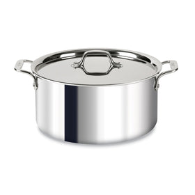 All-Clad D3 8-Quart Stockpot with lid for steady simmering