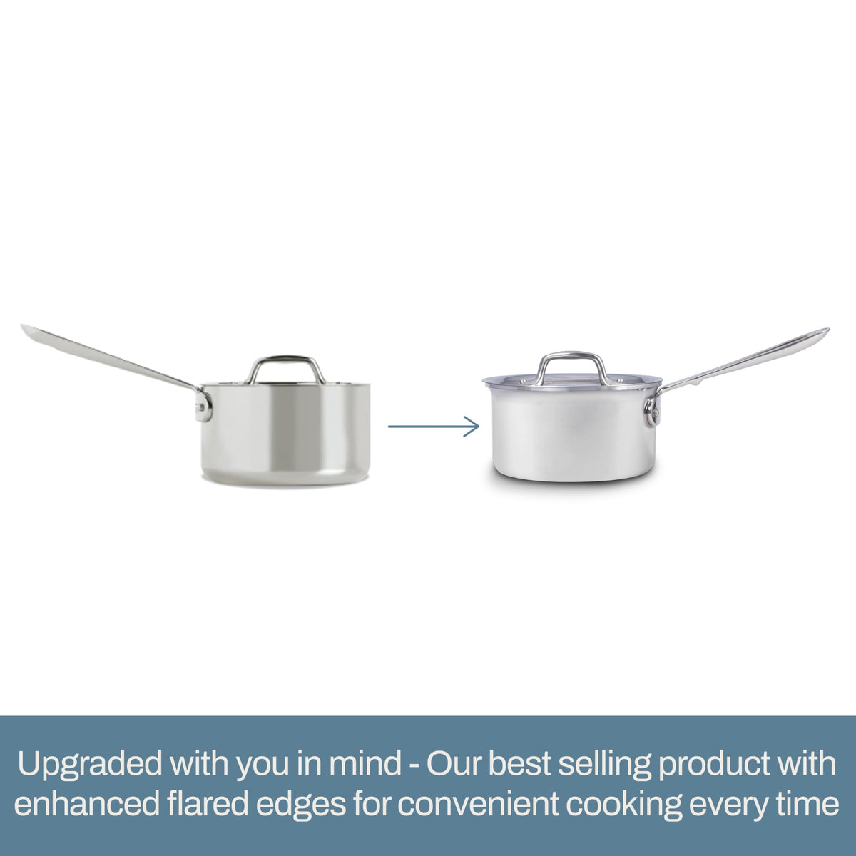 All-Clad D3 encourages careful hand washing to preserve the finish and performance.