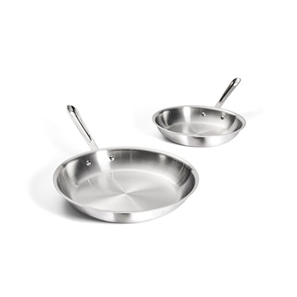 All-Clad D3 stainless 10-inch fry pan with balanced handle for precise sautéing