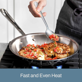 All-Clad D3 stainless 3-quart saucepan with lid for precise temperature control