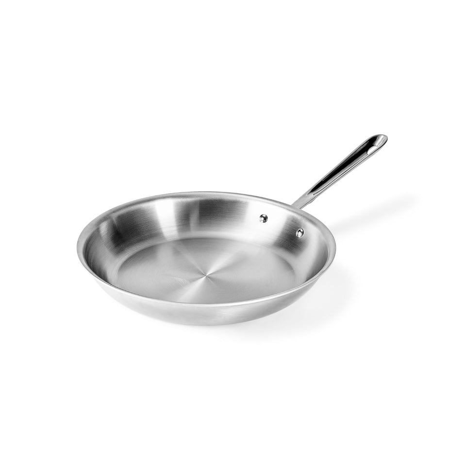 All-Clad D5 12-inch fry pan with brushed 5-ply finish for even heating