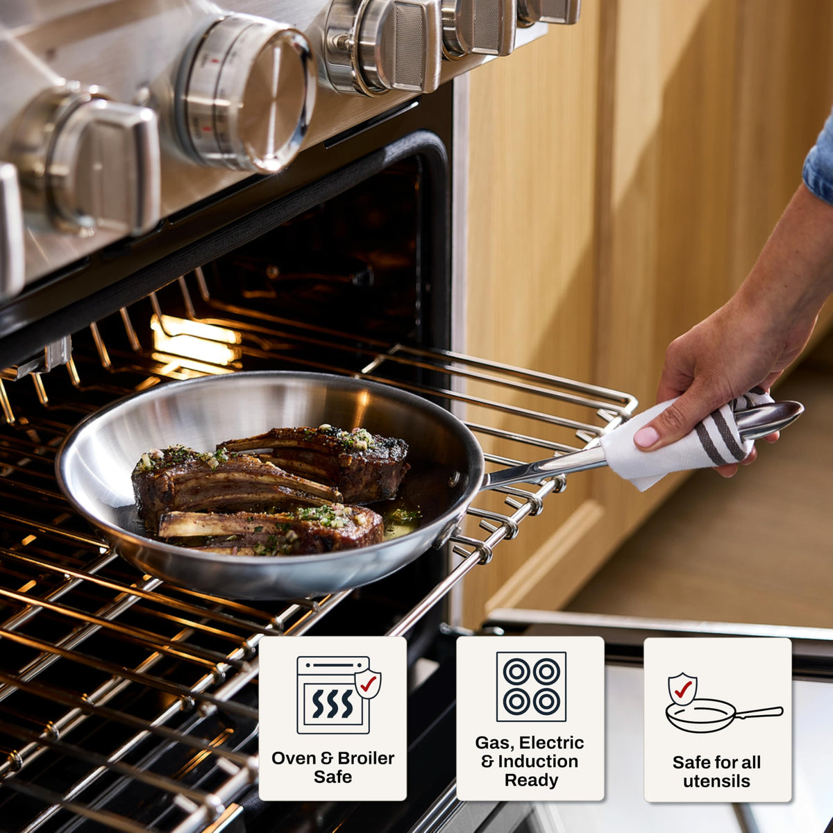 All-Clad D5 induction-ready pan for versatile cooking