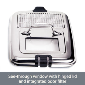 All-Clad fryer cool-touch handles for safe, easy handling