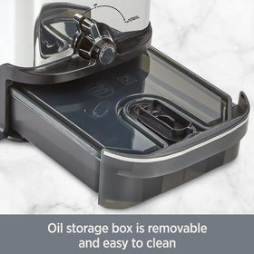 All-Clad dishwasher-safe components simplify cleanup after frying