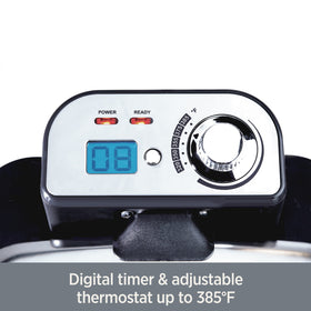 All-Clad fryer with precise temperature control preserves crisp texture