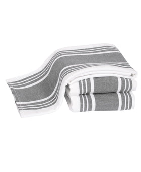 All-Clad Dual-Purpose Towels with woven side for quick drying of dishes and glassware