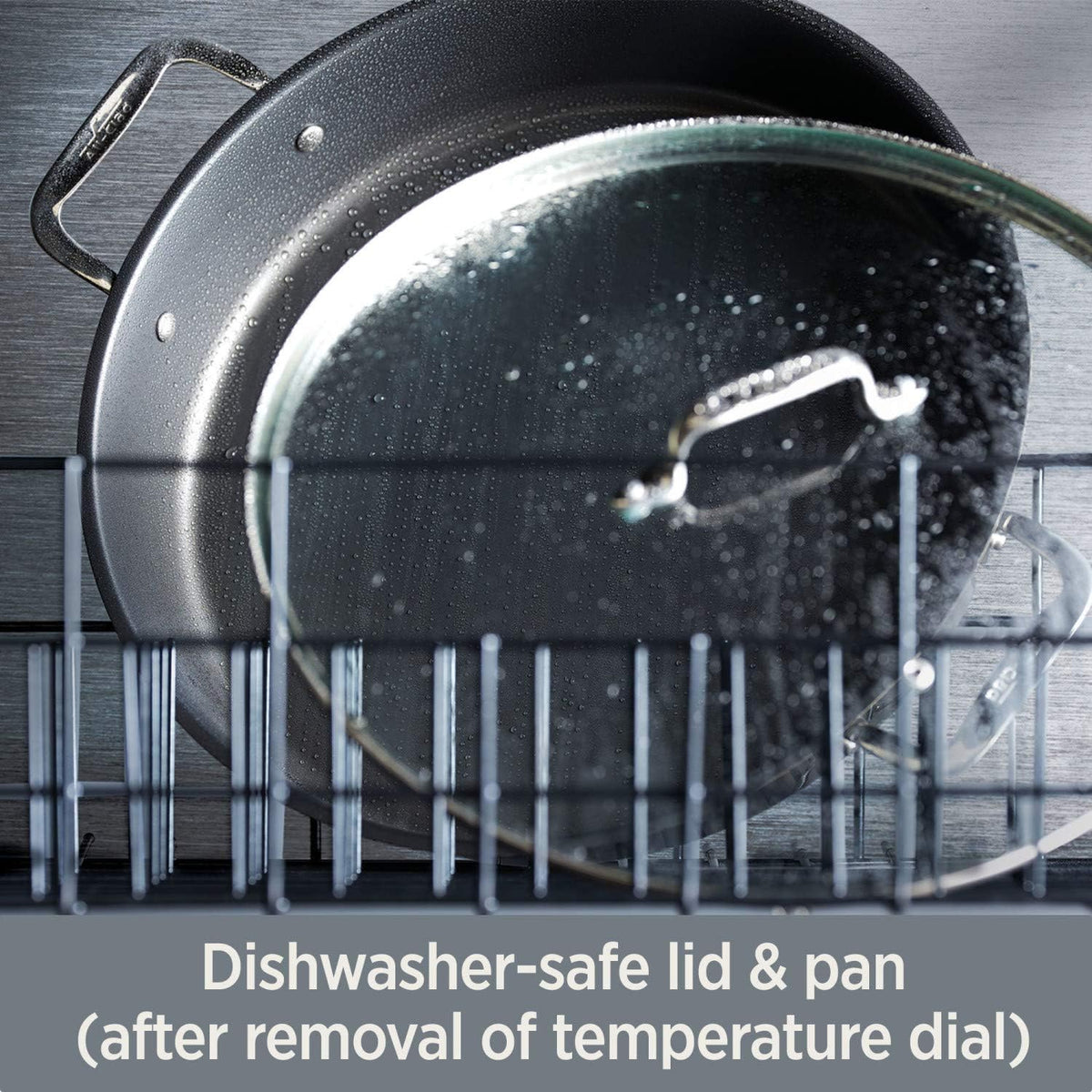 All-Clad electric skillet dishwasher-safe interior simplifies cleanup.