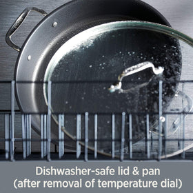 All-Clad electric skillet dishwasher-safe interior simplifies cleanup.