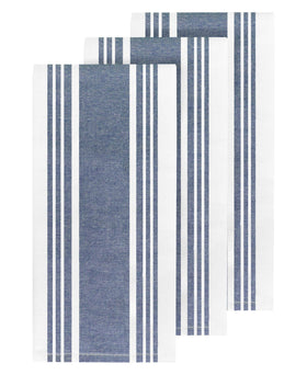 All-Clad flat-weave drying side towels deliver lint-free dish drying.