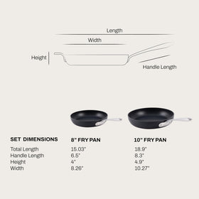 All-Clad HA1 10-inch fry pan ideal for searing larger portions.