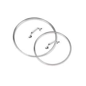 All-Clad HA1 10-inch fry pan lid in glass for easy monitoring during cooking