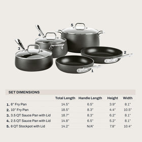 All-Clad HA1 3.5-quart saucepan with lid for even heating and simmering.