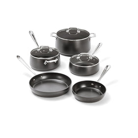All-Clad HA1 8-inch fry pan with easy-release nonstick for quick cooking.