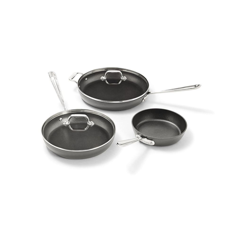 All-Clad HA1 8-inch nonstick fry pan for quick eggs and even browning.