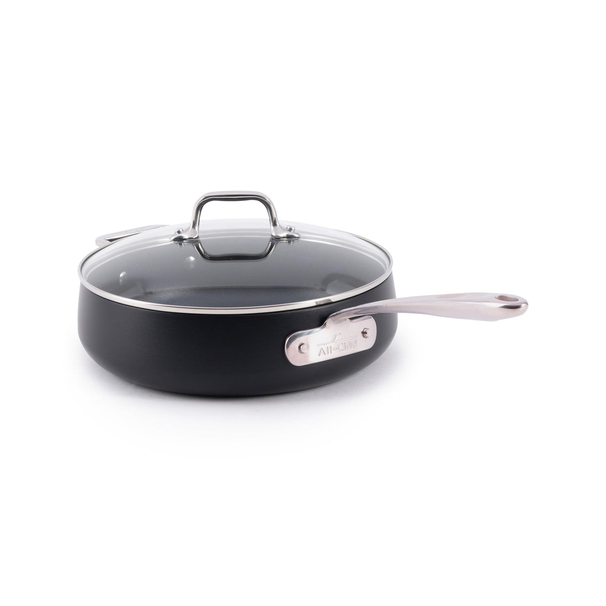 All-Clad HA1 Expert sauté pan with lid for versatile one-pan meals.