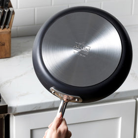 All-Clad HA1 Expert Wok 10-inch interior surface demonstrates easy-clean nonstick performance.
