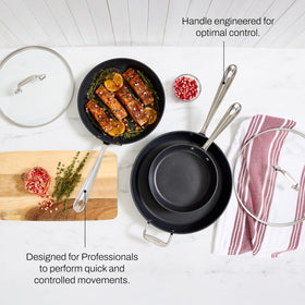All-Clad HA1 fry pan design reflecting premium craftsmanship and durability.