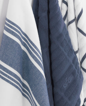 All-Clad towels with hanging loop keep essentials within reach.