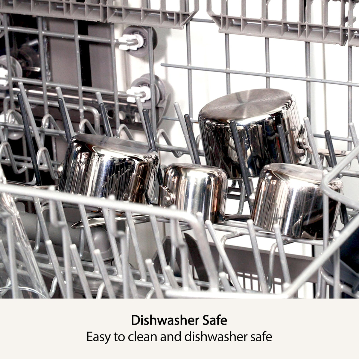 All-Clad measuring cups five-size range for versatile recipe measurements.