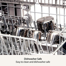 All-Clad measuring cups five-size range for versatile recipe measurements.