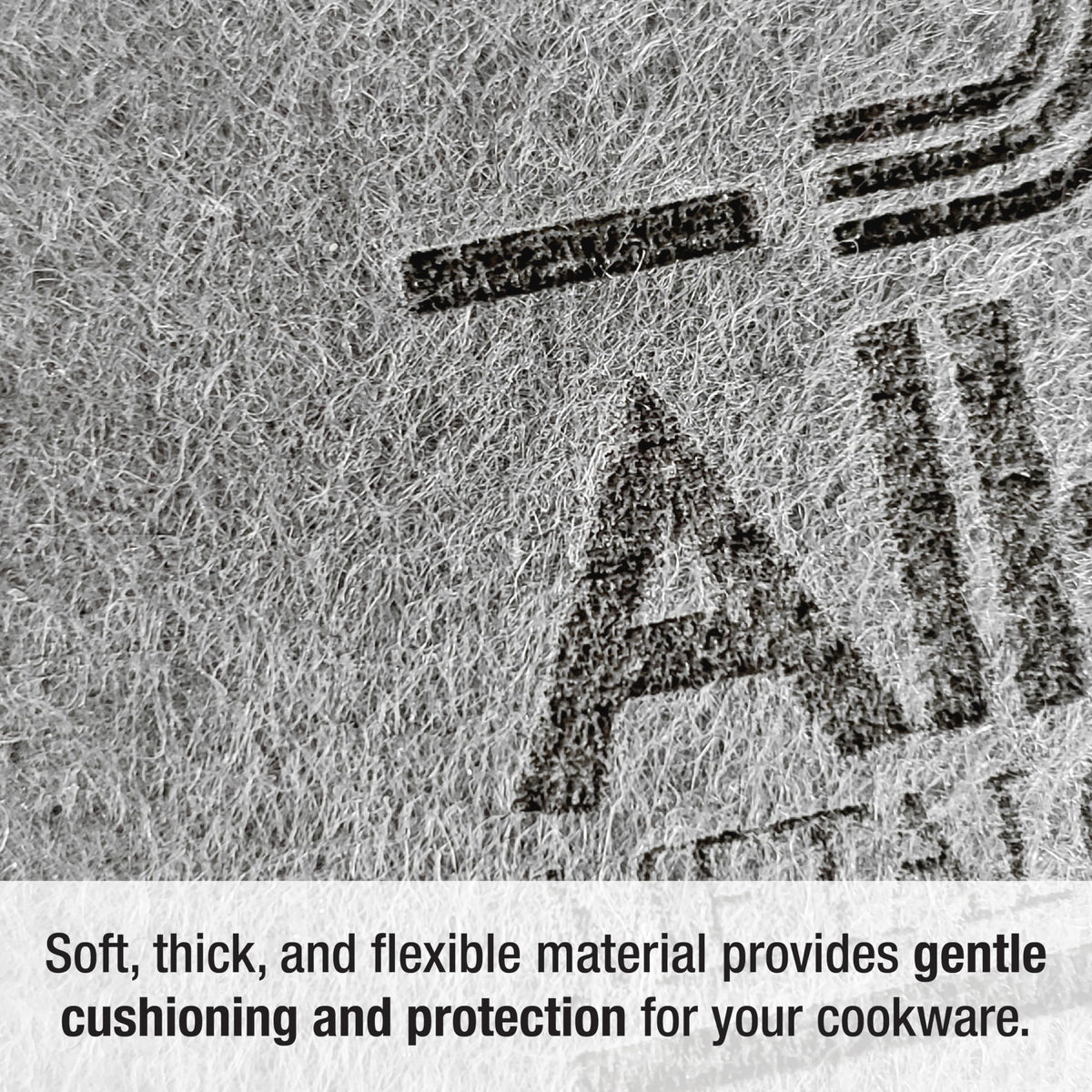 All-Clad non-slip grips on handles ensure secure, comfortable grip while cooking.