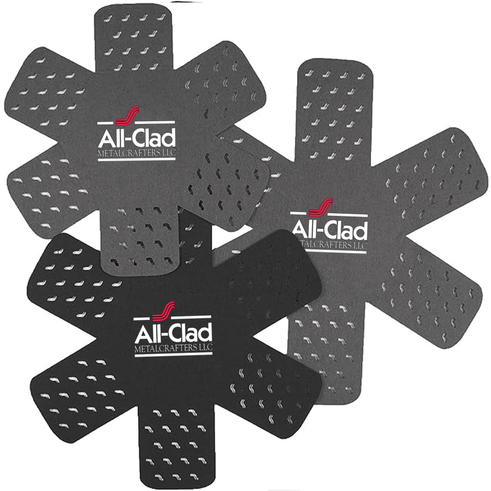 All-Clad pot protectors 14-inch shield cookware surfaces during storage.