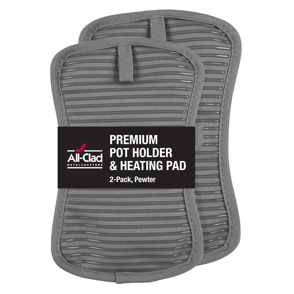All-Clad premium pot holder heat resistant up to 500F for safe pot handling.